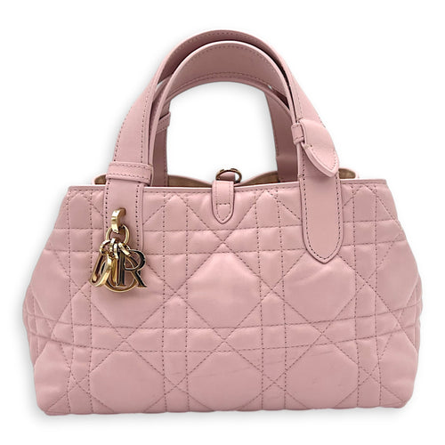 Toujours Top Handle Bag Small Pink in Calfskin, Gold hardware