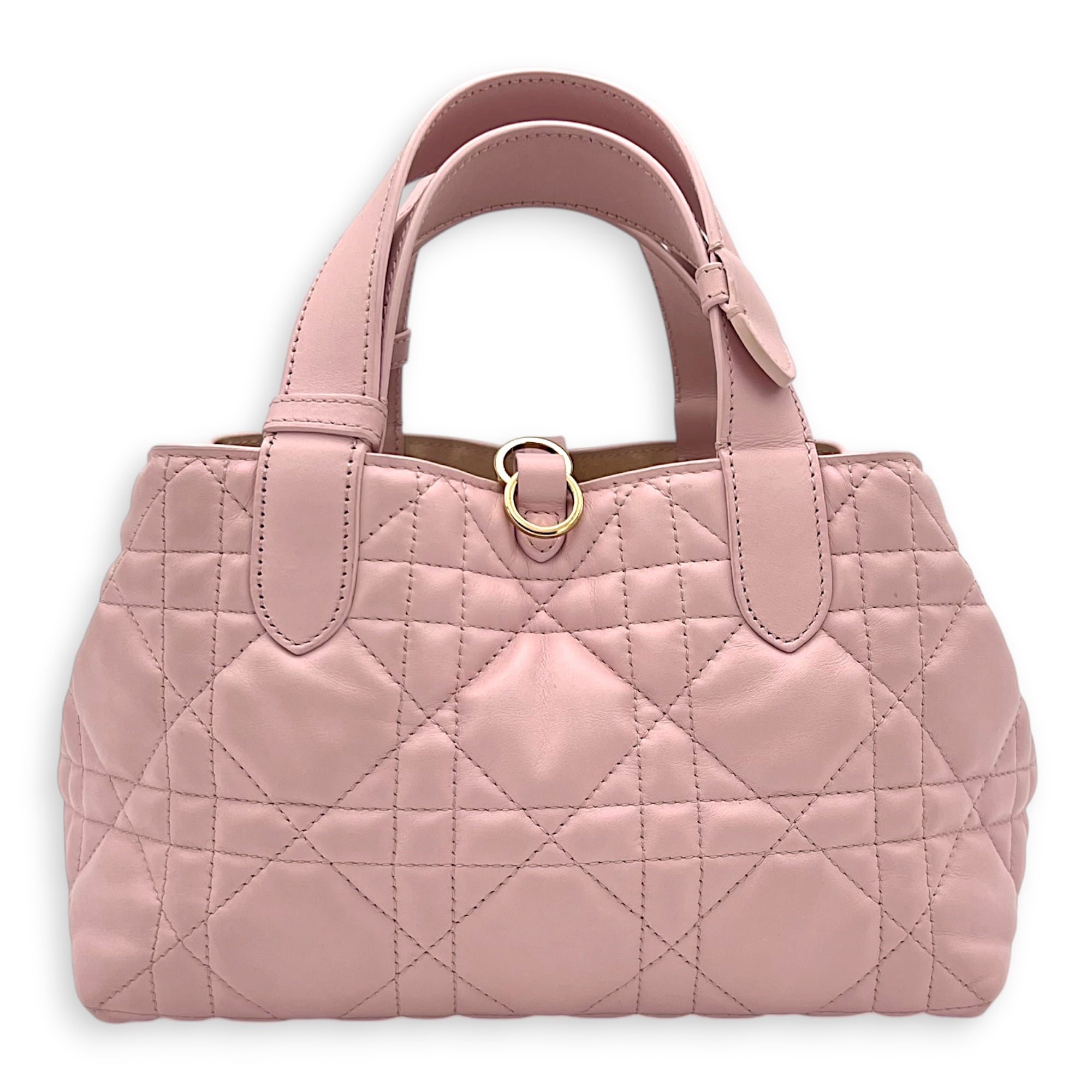 Toujours Top Handle Bag Small Pink in Calfskin, Gold hardware
