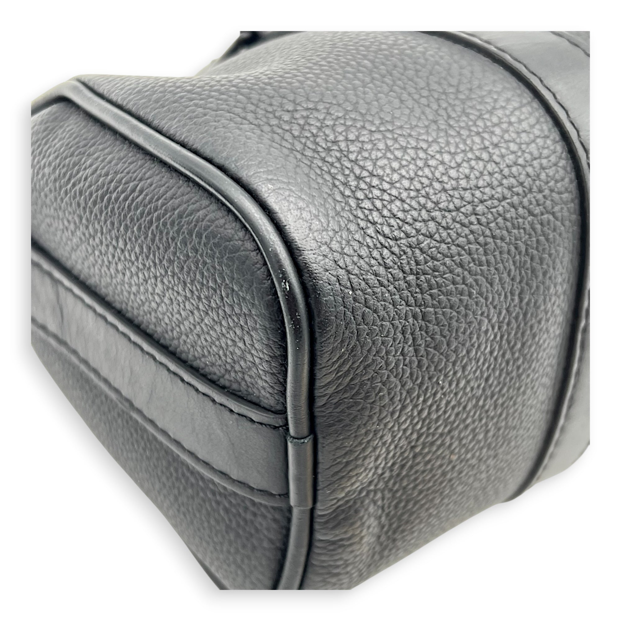 Keepall Top Handle Bag XS Black in Calfskin, black hardware