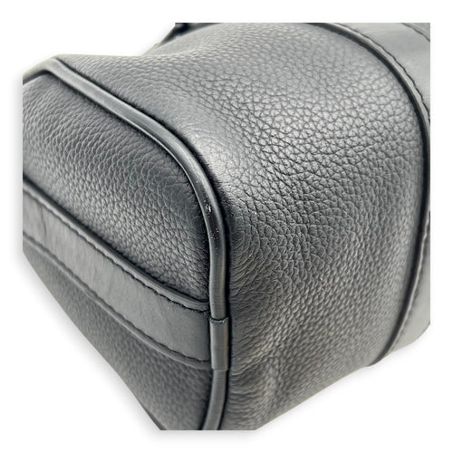 Keepall Top Handle Bag XS Black in Calfskin, black hardware
