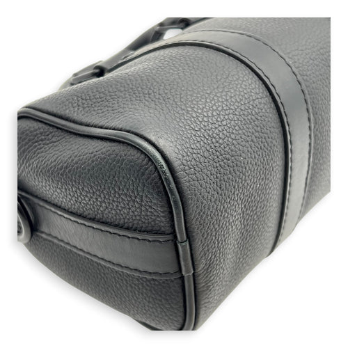 Keepall Top Handle Bag XS Black in Calfskin, black hardware