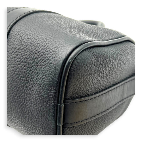 Keepall Top Handle Bag XS Black in Calfskin, black hardware
