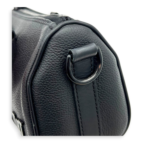 Keepall Top Handle Bag XS Black in Calfskin, black hardware