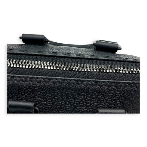 Keepall Top Handle Bag XS Black in Calfskin, black hardware