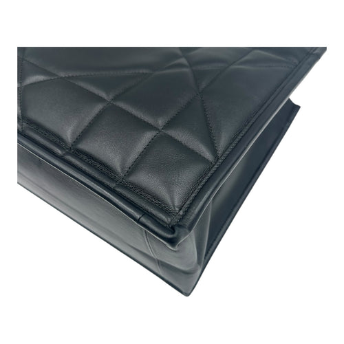 Essential Archi Cannage Tote Bag Black in Lambskin, Gold hardware