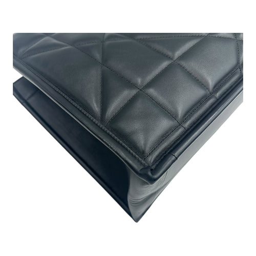 Essential Archi Cannage Tote Bag Black in Lambskin, Gold hardware