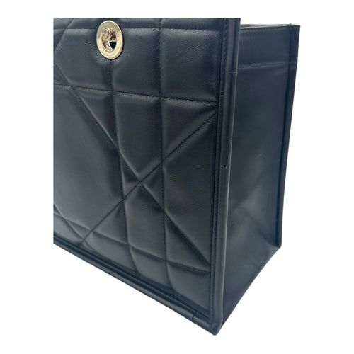 Essential Archi Cannage Tote Bag Black in Lambskin, Gold hardware