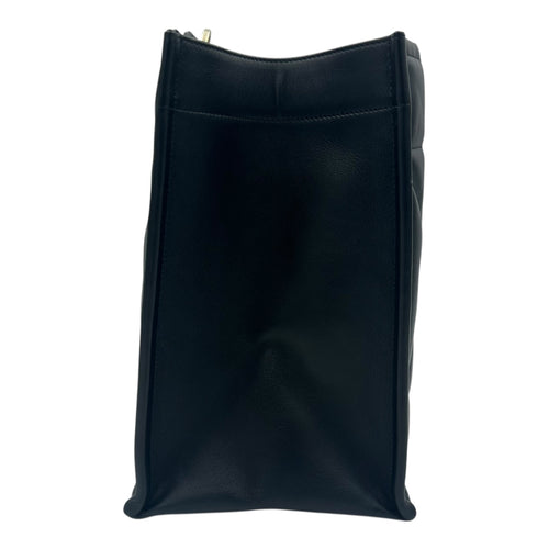 Essential Archi Cannage Tote Bag Black in Lambskin, Gold hardware