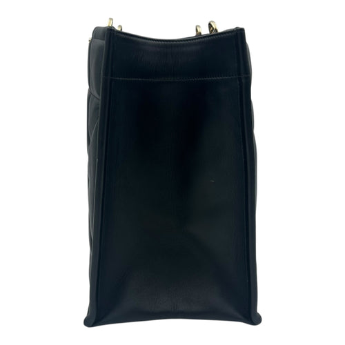 Essential Archi Cannage Tote Bag Black in Lambskin, Gold hardware
