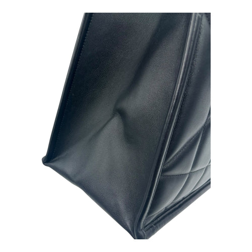 Essential Archi Cannage Tote Bag Black in Lambskin, Gold hardware