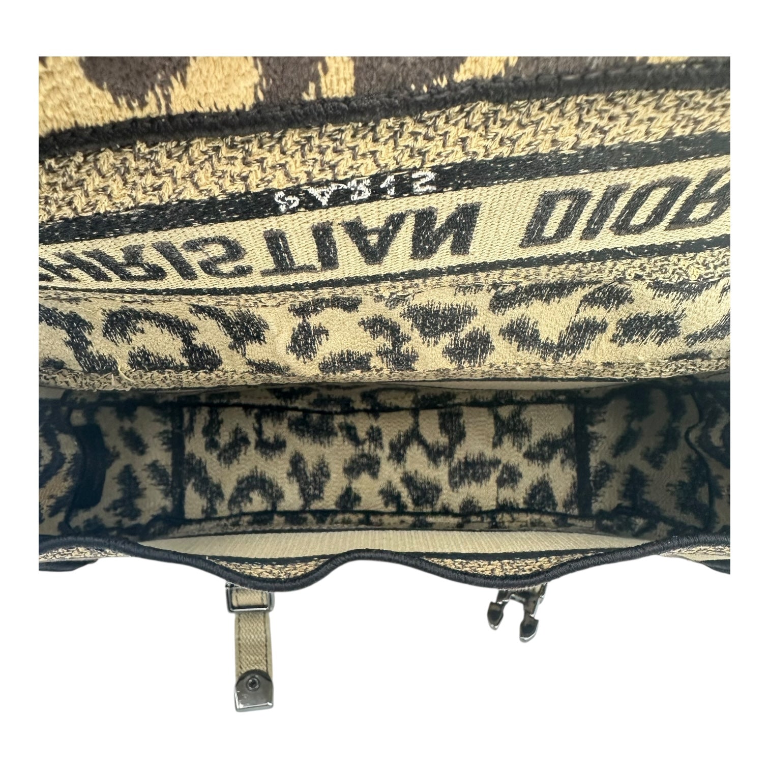 Diorcamp Shoulder Bag Beige in Canvas, Silver hardware