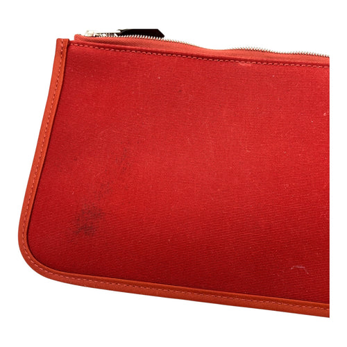 Herbag Red in Canvas, Silver hardware