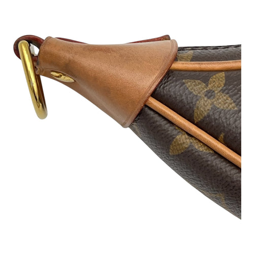 Loop Shoulder Bag Brown in Monogram Coated Canvas, Gold hardware