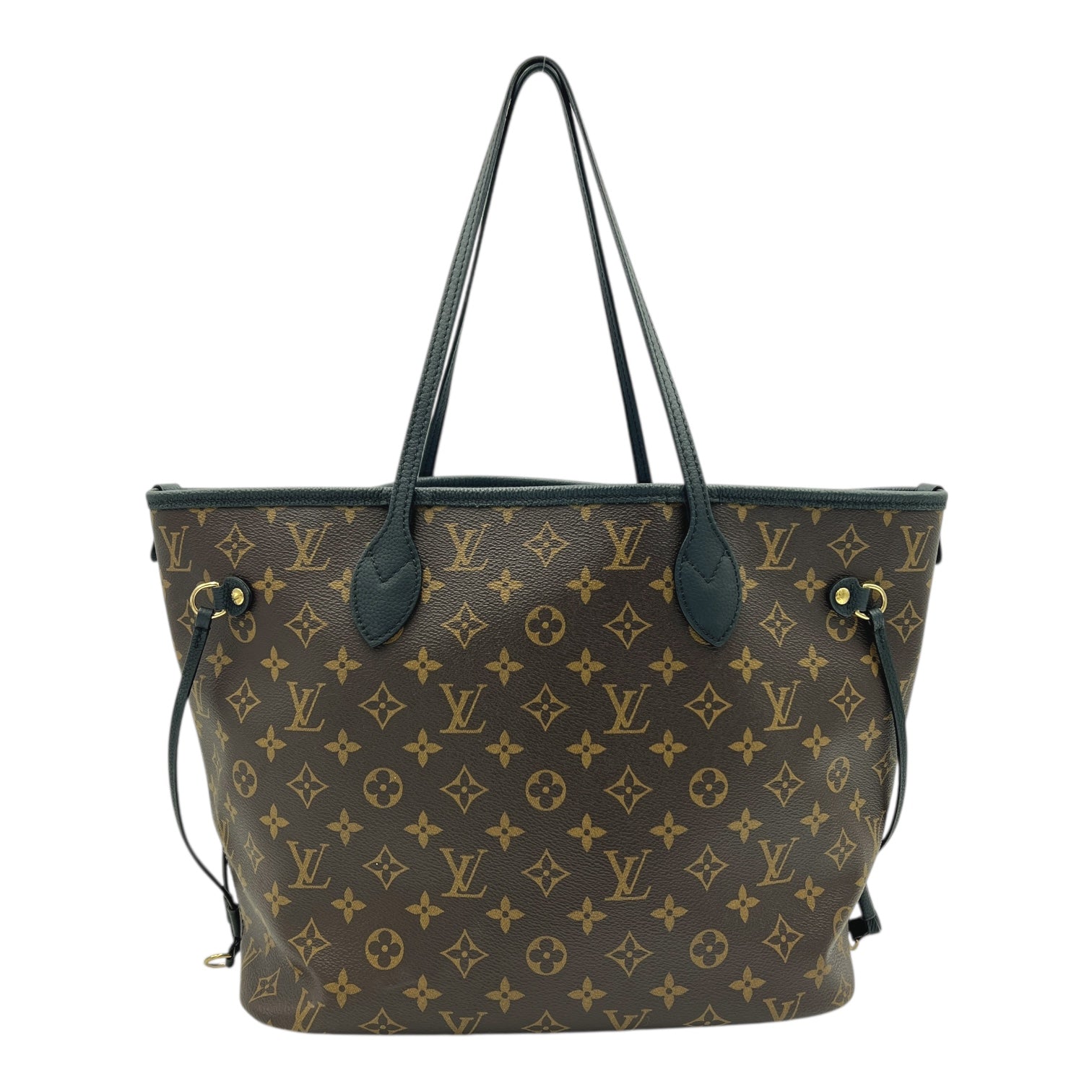 Neverfull Inside Out MM Brown Tote Bag in Monogram Coated Canvas, Gold hardware