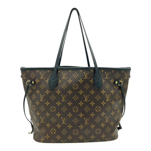 Neverfull Inside Out MM Brown Tote Bag in Monogram Coated Canvas, Gold hardware