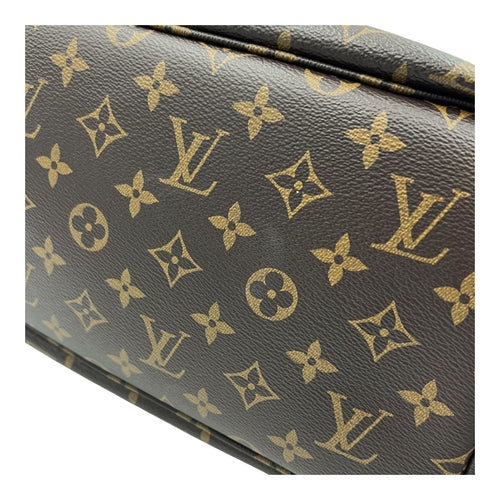 Neverfull Inside Out MM Brown Tote Bag in Monogram Coated Canvas, Gold hardware