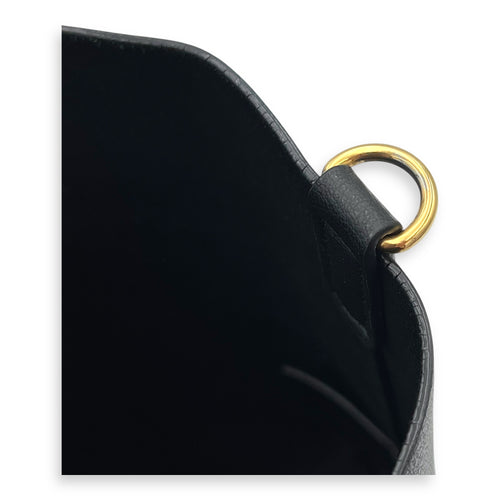 Shopping Toy Tote Bag Black in Calfskin, Gold hardware