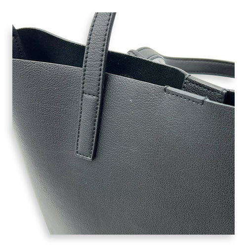 Shopping Toy Tote Bag Black in Calfskin, Gold hardware