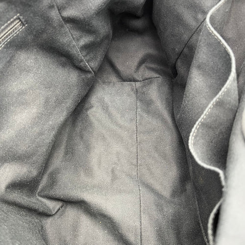 Deauville Tote Bag Grey in Tweed, Silver hardware