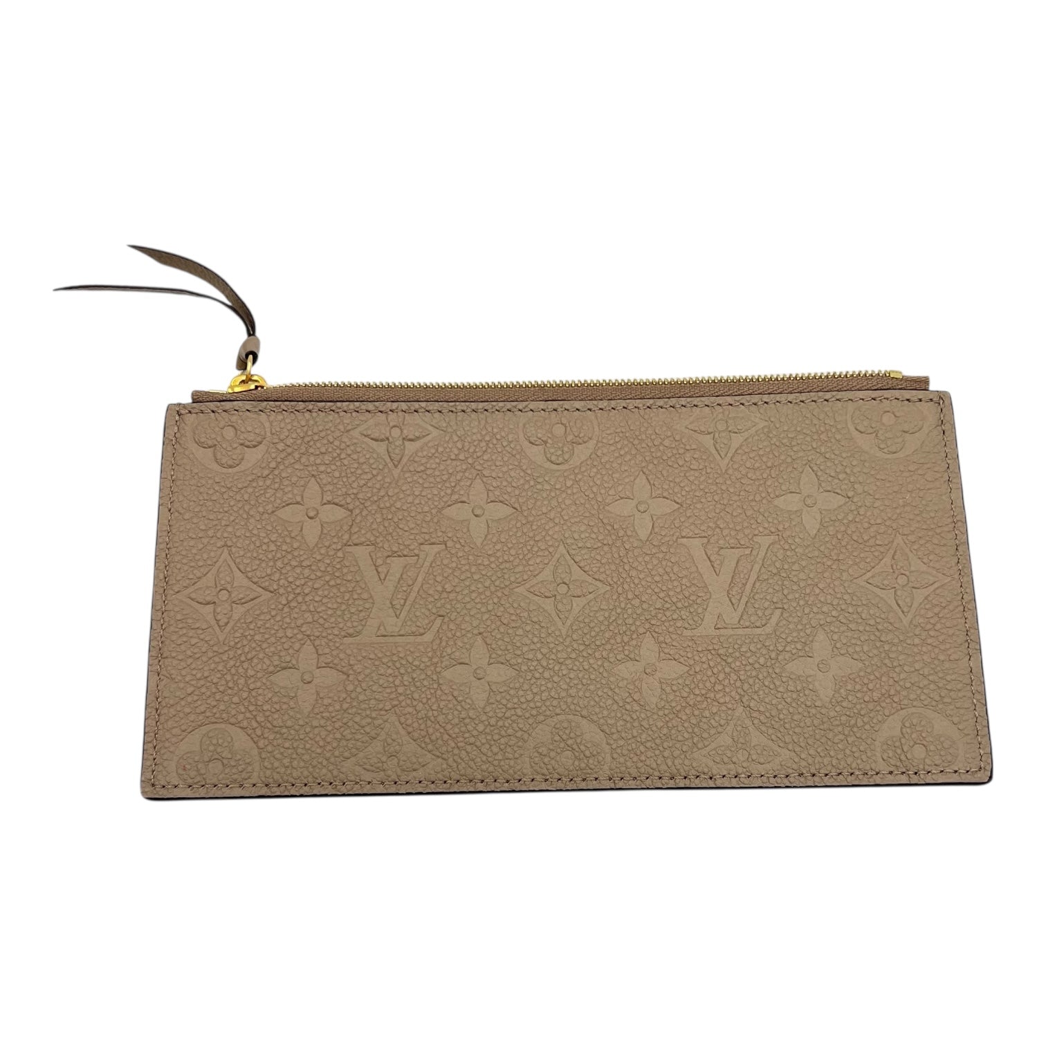 Felicie Crossbody Bag Beige in Empreinte Leather, Gold hardware