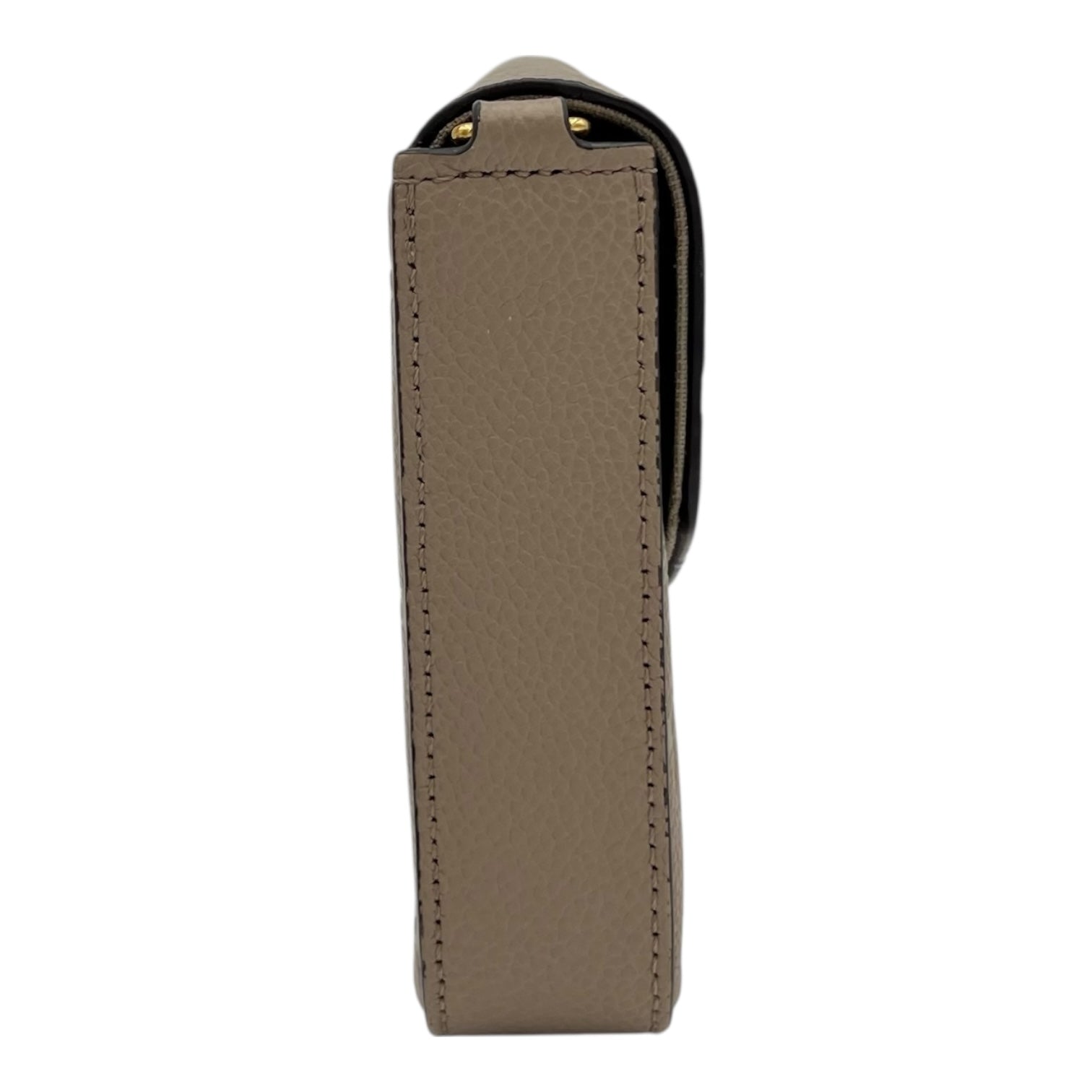 Felicie Crossbody Bag Beige in Empreinte Leather, Gold hardware