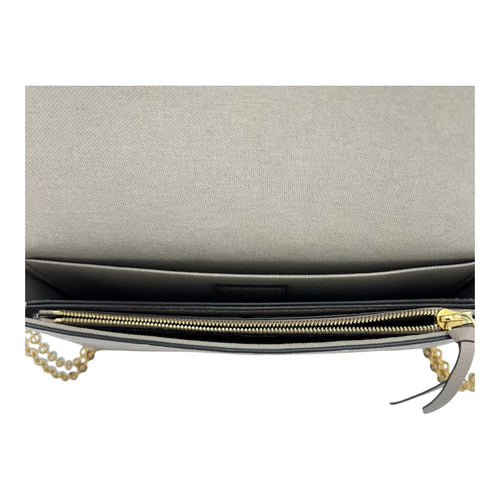 Felicie Crossbody Bag Beige in Empreinte Leather, Gold hardware
