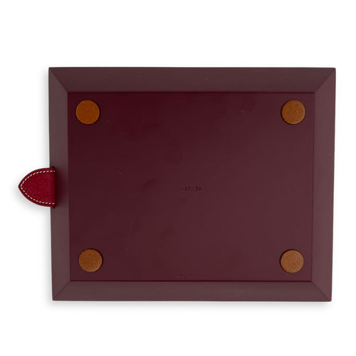 Atrium Red Change Tray in Taurillon Leather