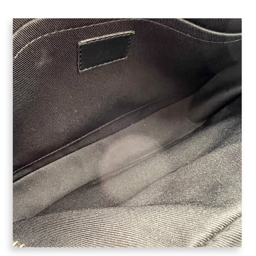 Steamer Messenger Black in Taurillon Leather, Black hardware