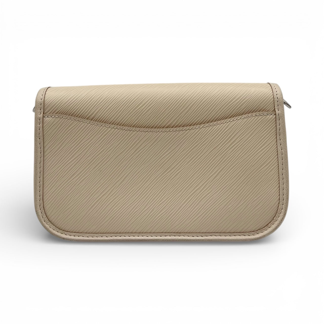 Buci Beige Shoulder Bag in Epi Leather, Silver hardware