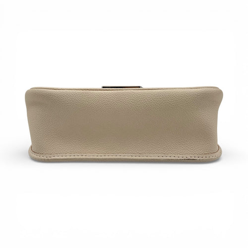Buci Beige Shoulder Bag in Epi Leather, Silver hardware