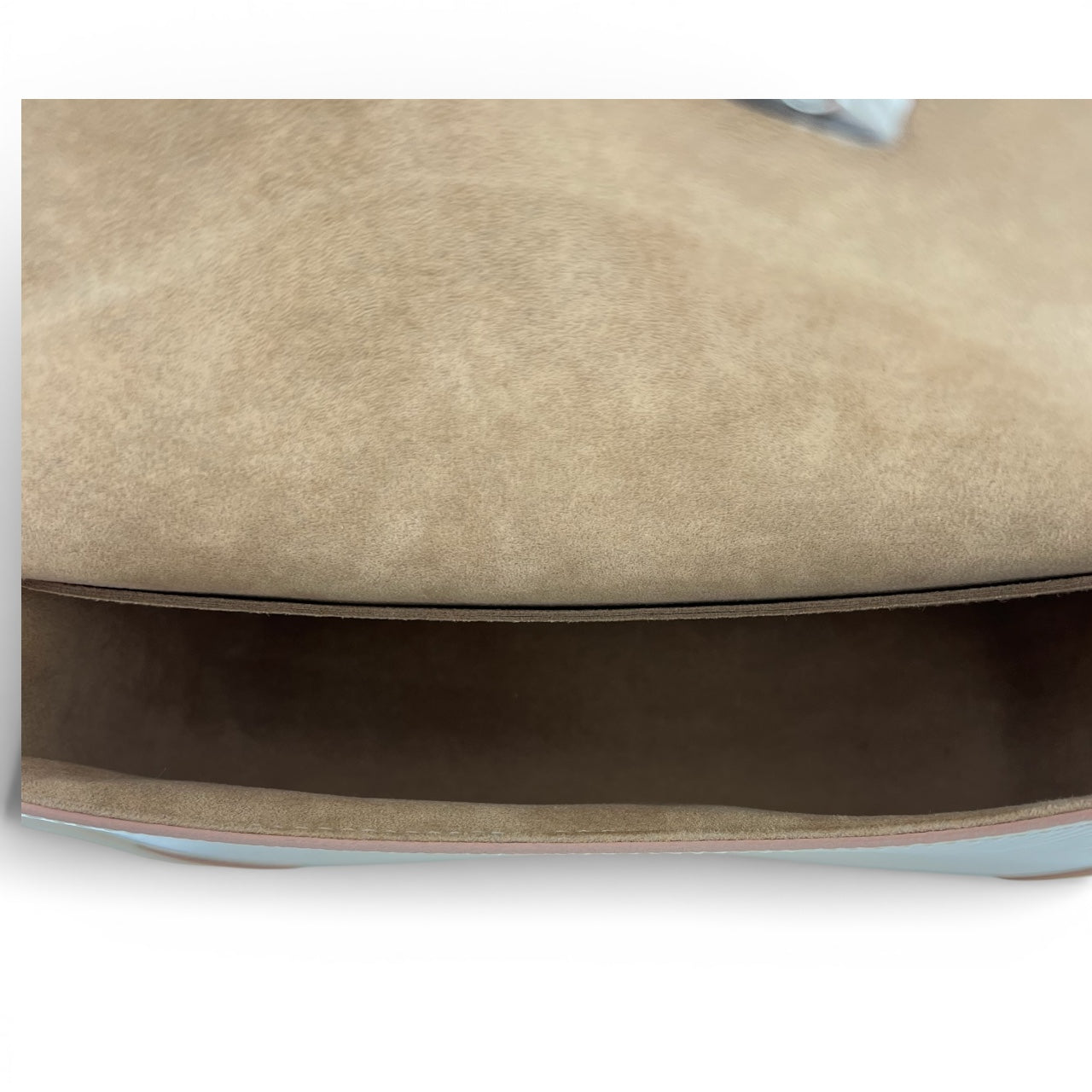 Buci Beige Shoulder Bag in Epi Leather, Silver hardware