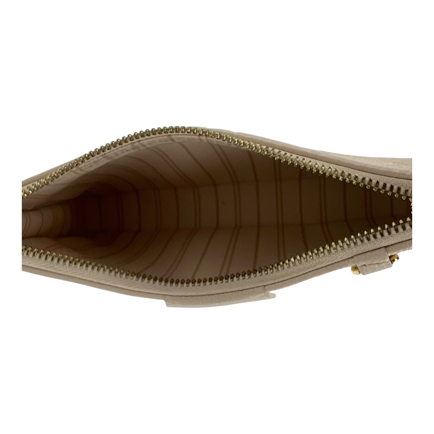 Easy Pouch On Strap Shoulder Bag White in Empreinte Leather, Gold hardware