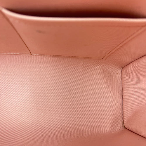 Bondstreet MM Brown Top Handle Bag in Coated Canvas, Gold hardware