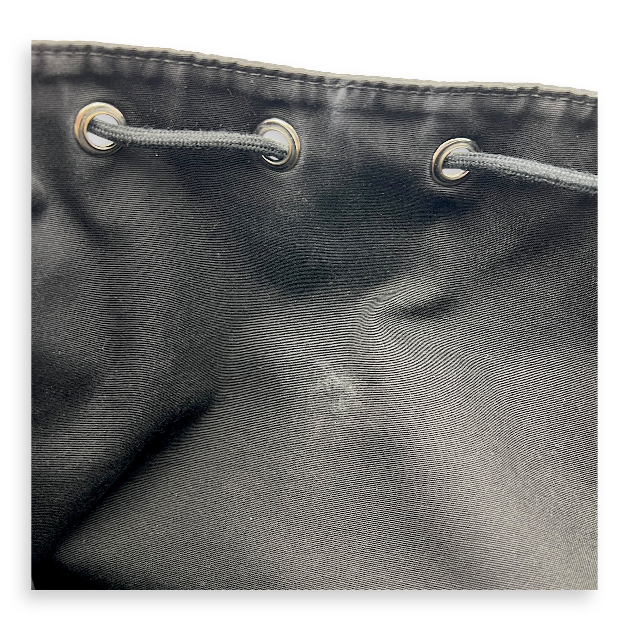 Motion Black Backpack in Nylon, Silver hardware