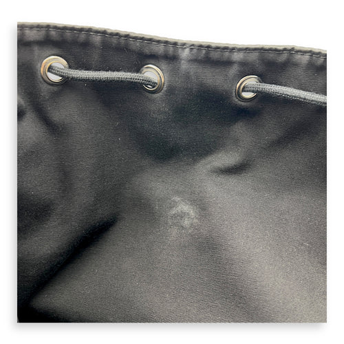 Motion Black Backpack in Nylon, Silver hardware