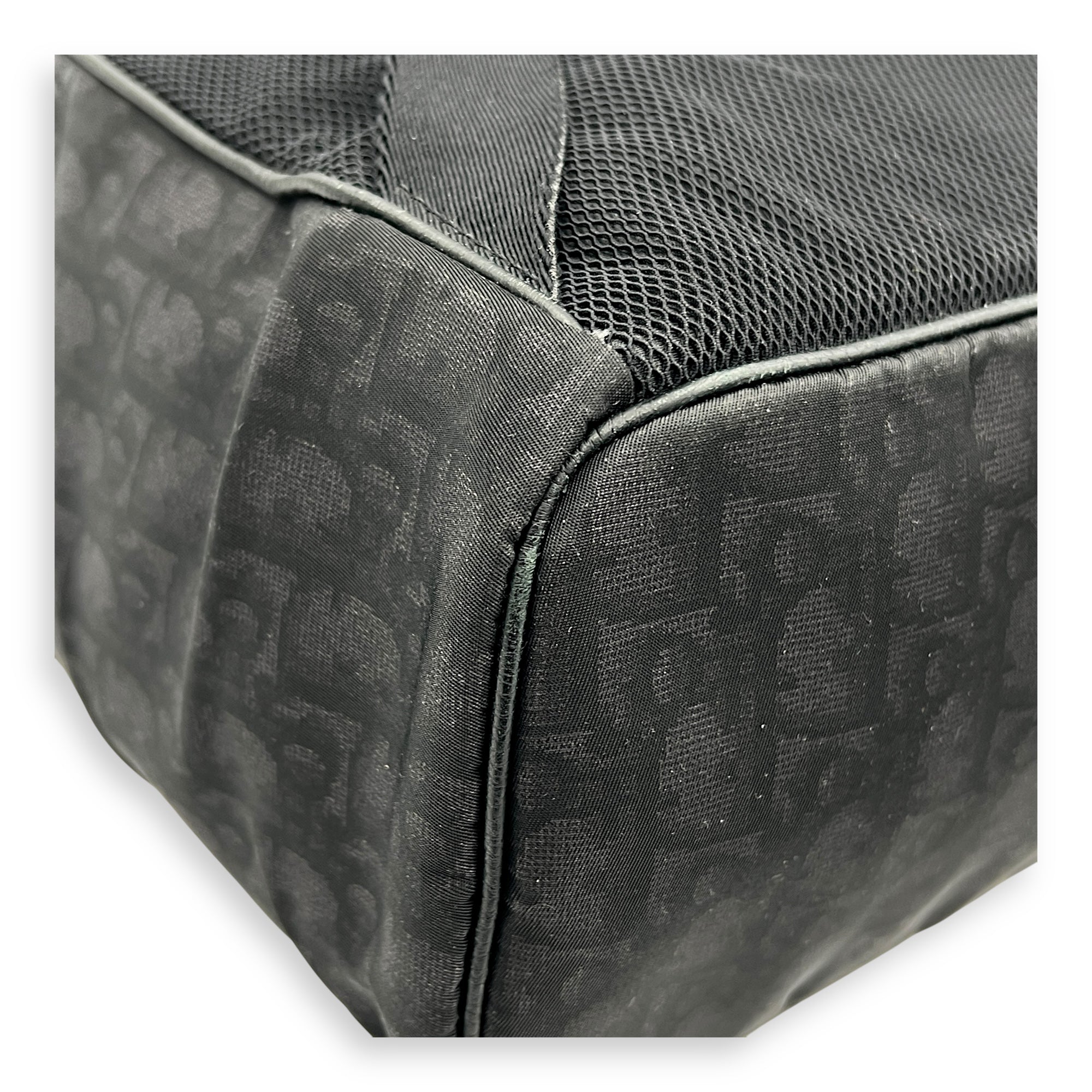 Motion Black Backpack in Nylon, Silver hardware