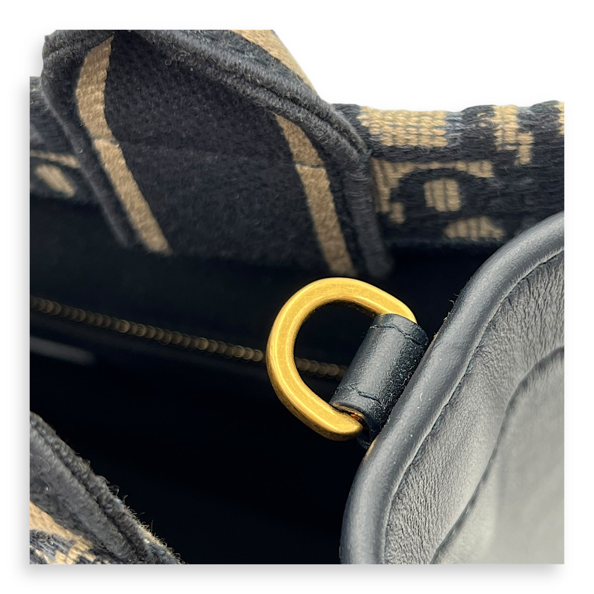 Book Tote Tote Bag Medium Blue in Jacquard, Gold hardware