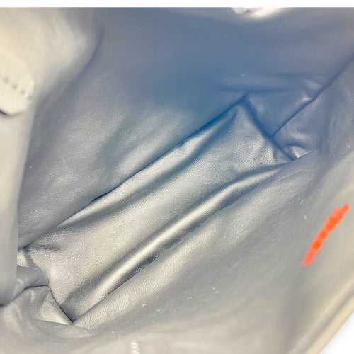 Anjou Tote Bag Mini Black in Coated Canvas, Silver hardware