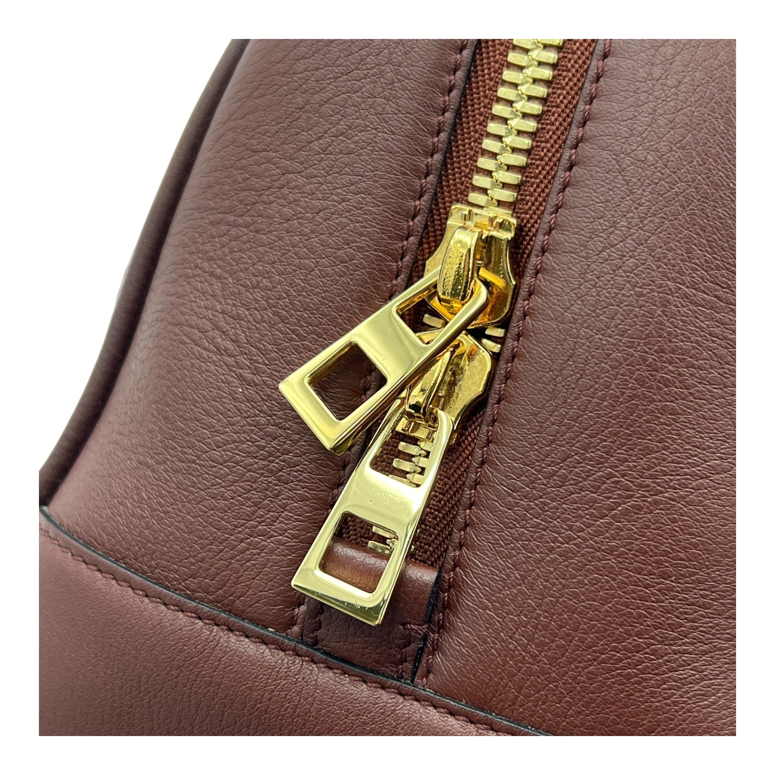 Amazona Top Handle Bag 75 Red in Calfskin, Gold hardware