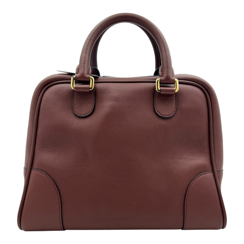 Amazona Top Handle Bag 75 Red in Calfskin, Gold hardware