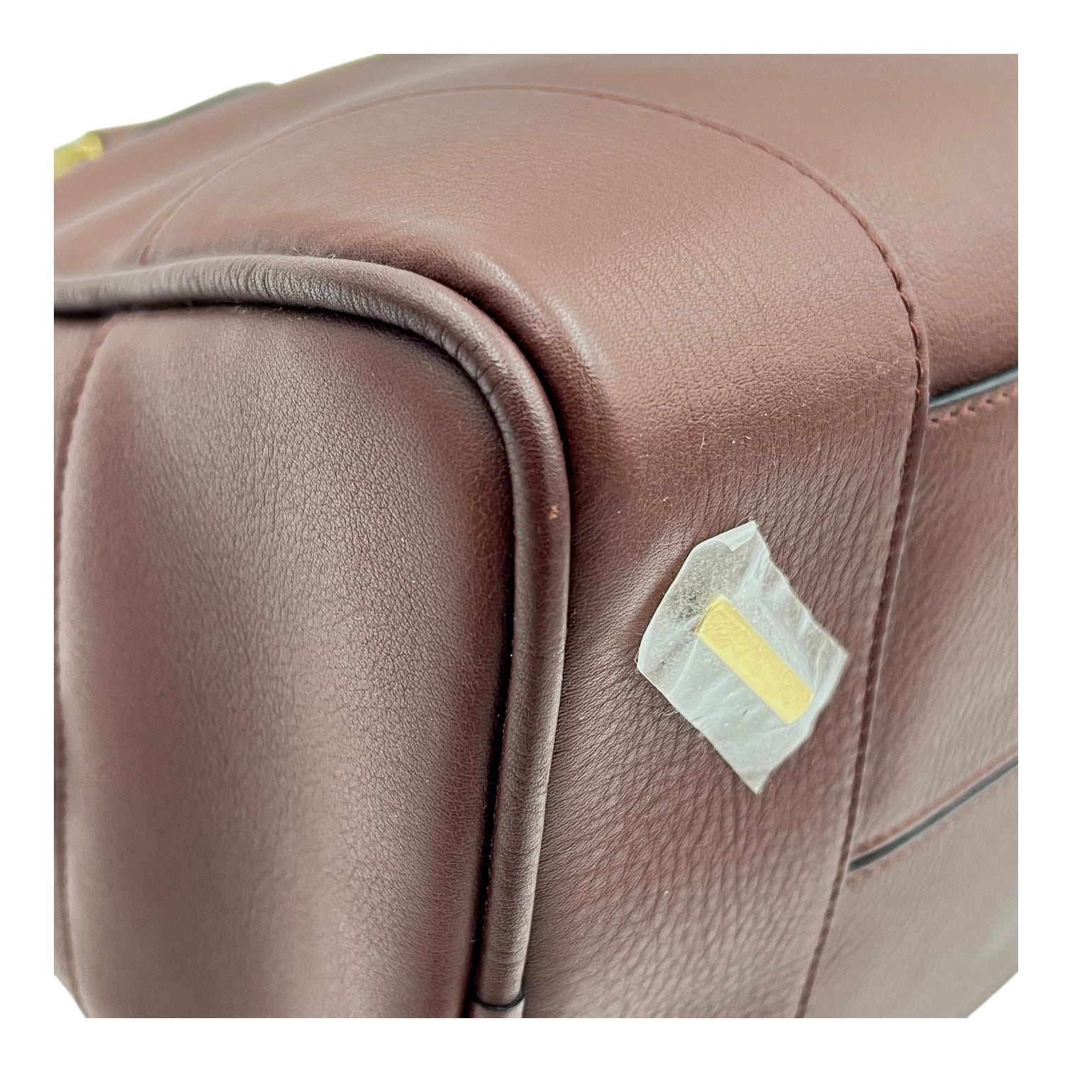 Amazona Top Handle Bag 75 Red in Calfskin, Gold hardware