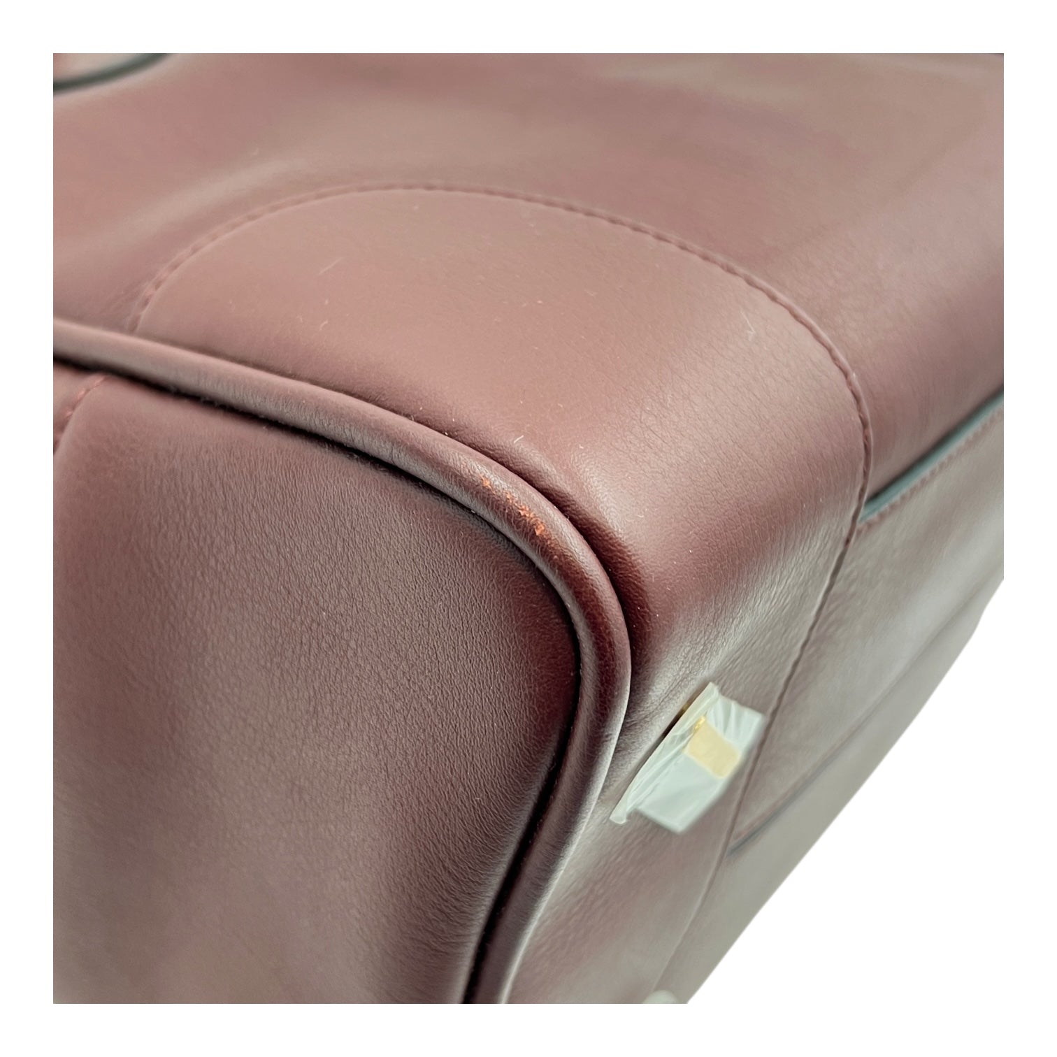 Amazona Top Handle Bag 75 Red in Calfskin, Gold hardware