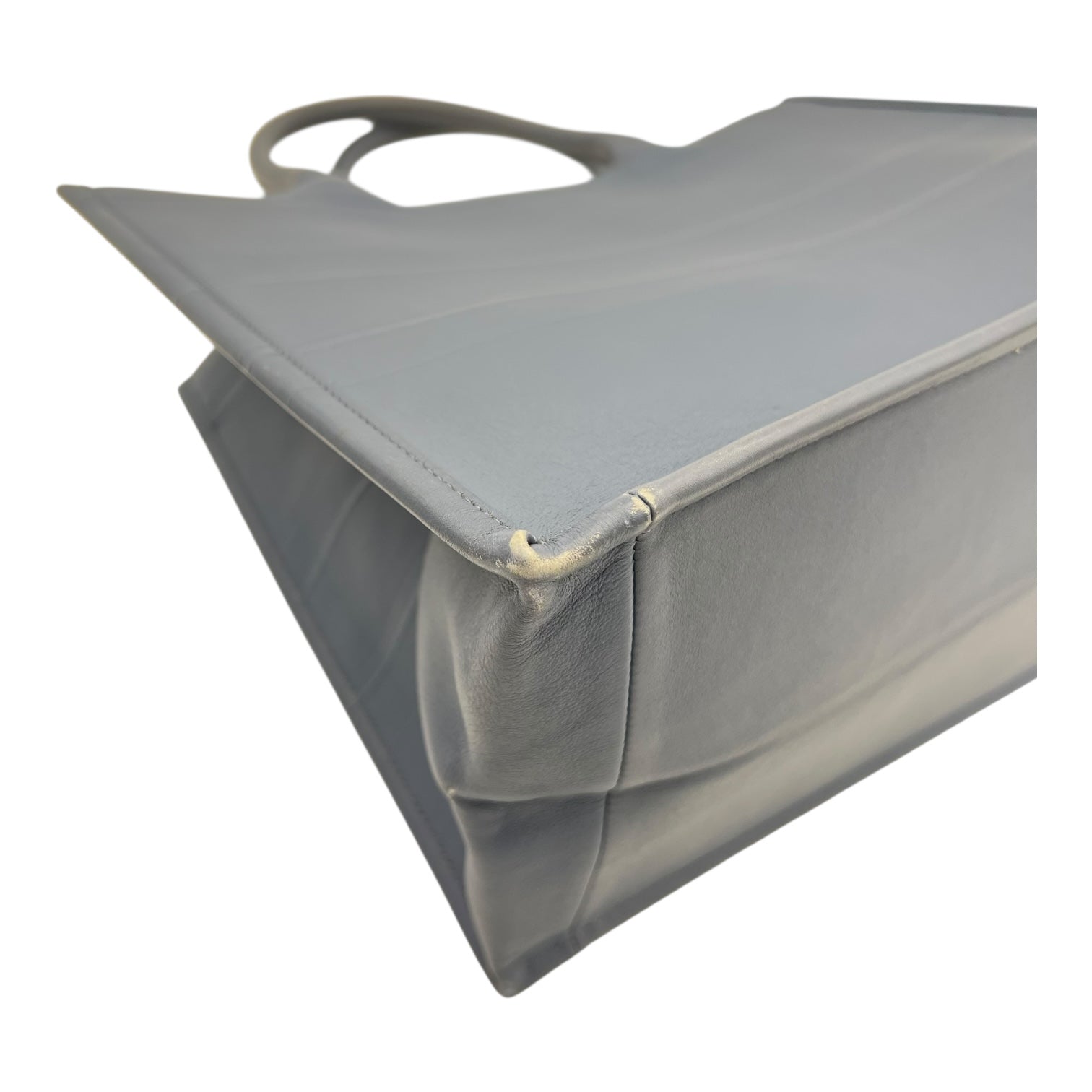 Book Tote Bag Blue in Calfskin