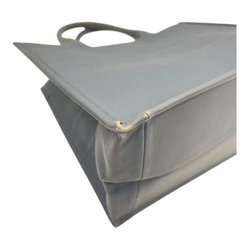 Book Tote Bag Blue in Calfskin