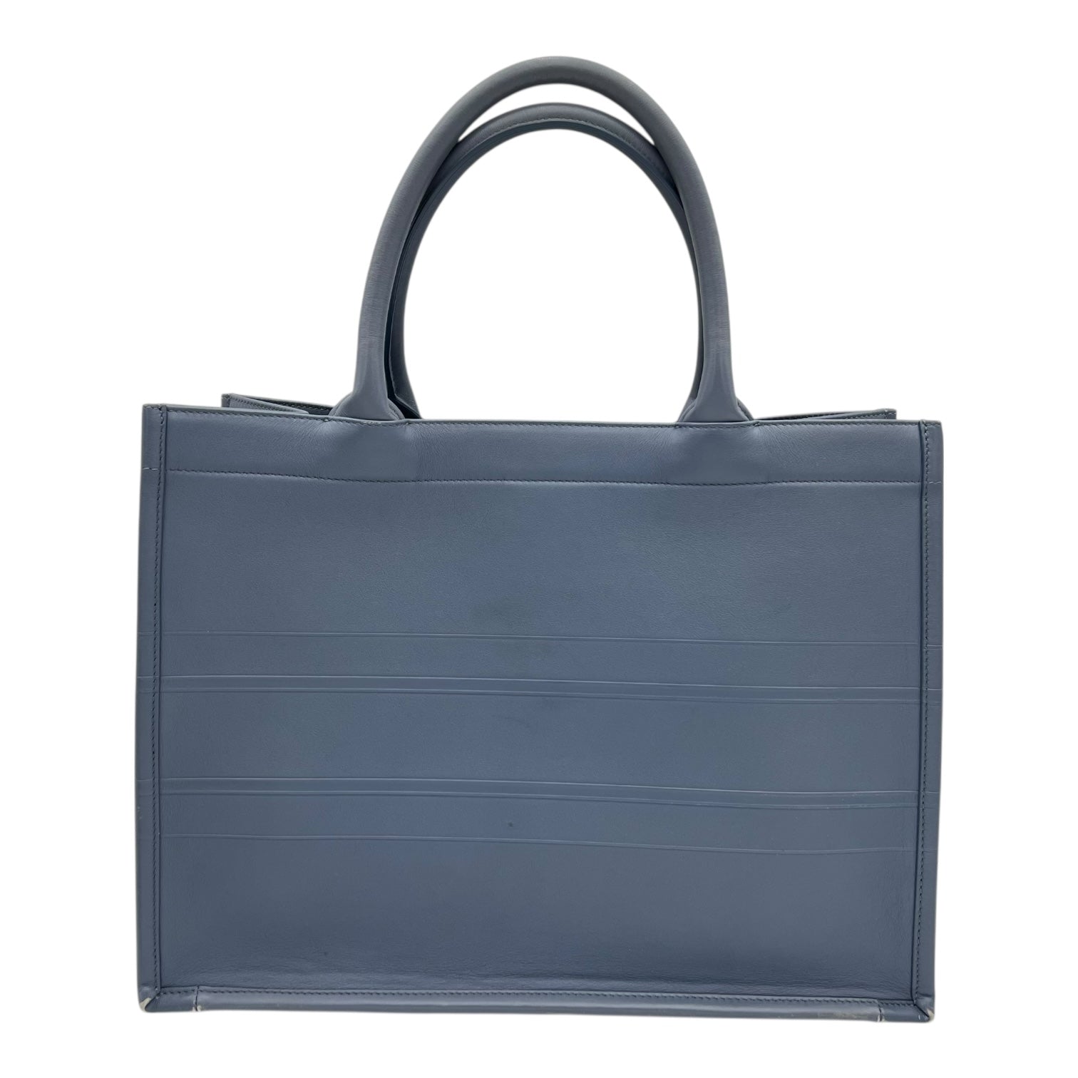 Book Tote Bag Blue in Calfskin