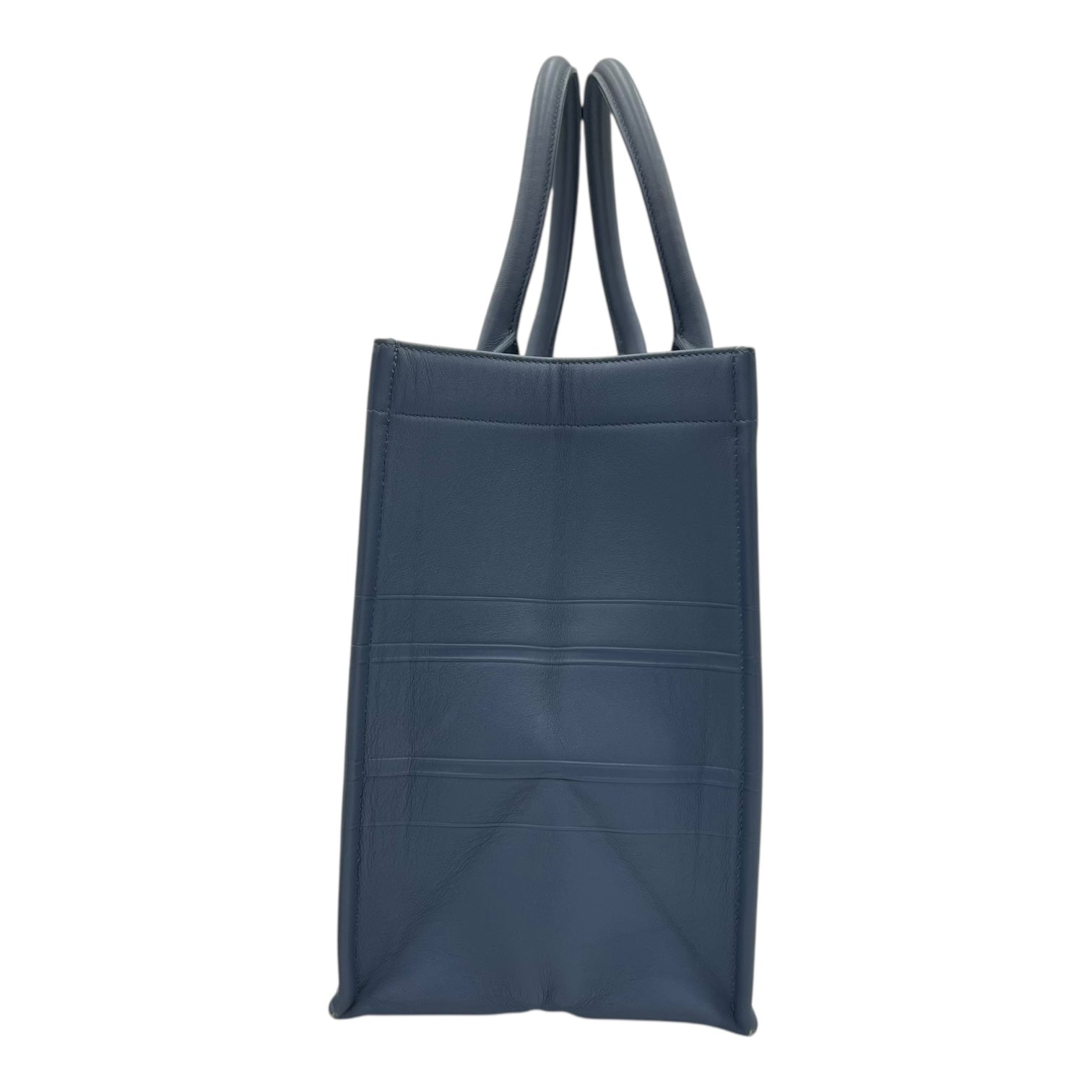 Book Tote Bag Blue in Calfskin