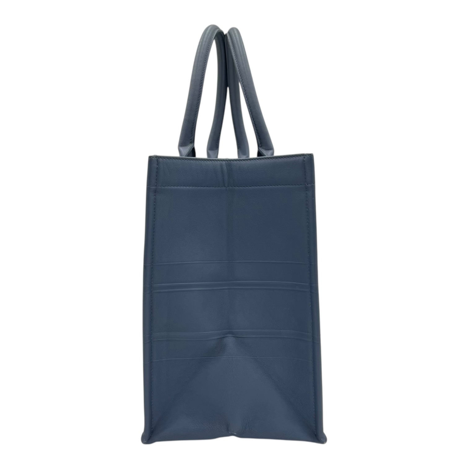 Book Tote Bag Blue in Calfskin