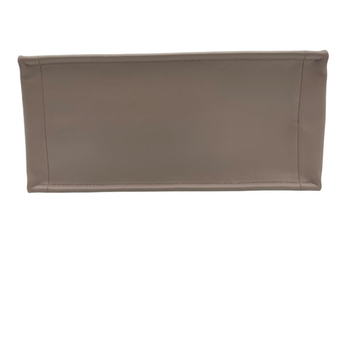 Book Tote Top Handle Bag Brown in Calfskin, Gold hardware