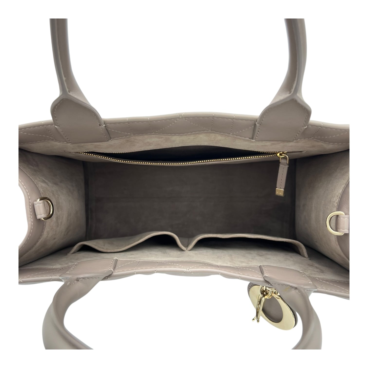 Book Tote Top Handle Bag Brown in Calfskin, Gold hardware