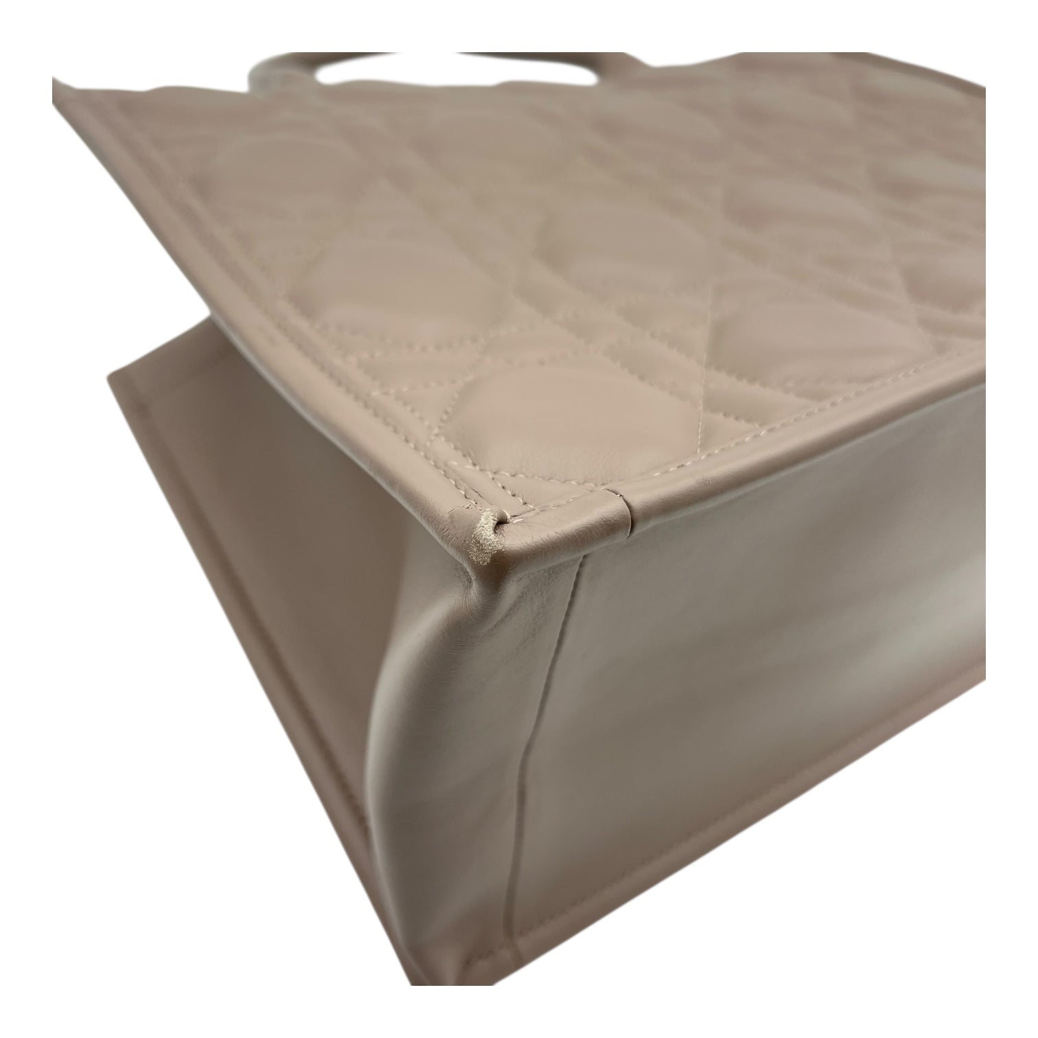 Book Tote Top Handle Bag Brown in Calfskin, Gold hardware